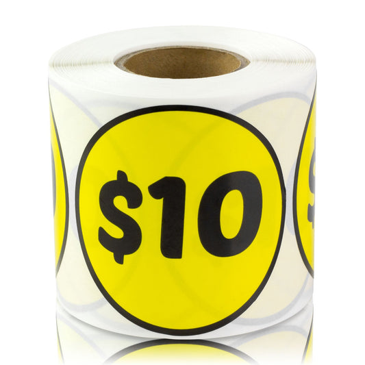 2in Sticker: 10 Dollar Label Roll