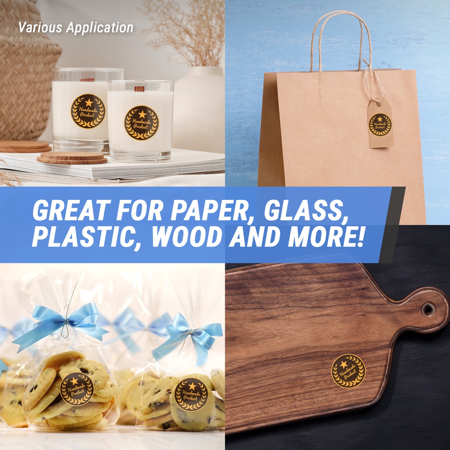 2 inch Handmade Product Label (Roll)