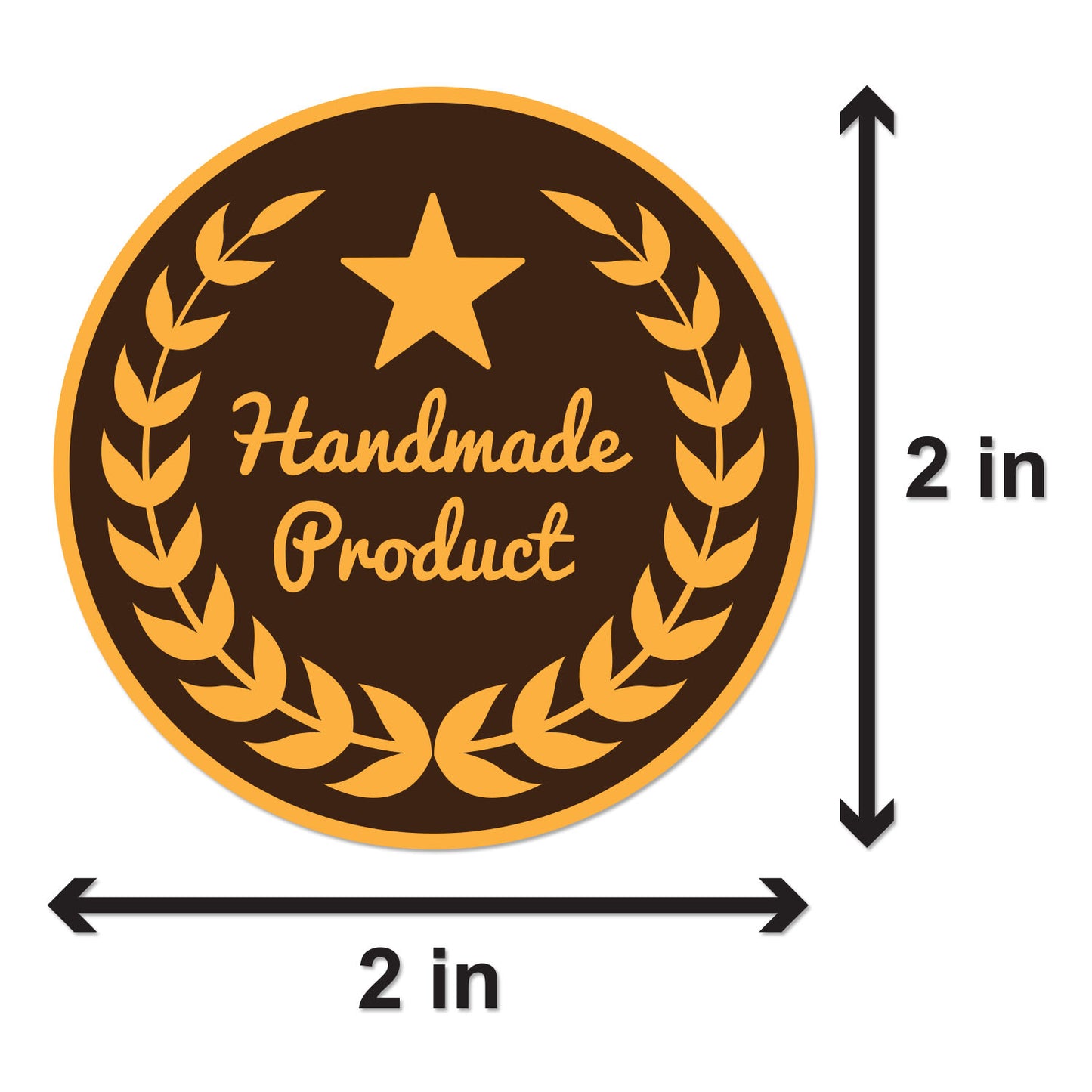 2 inch Handmade Product Label (Roll)