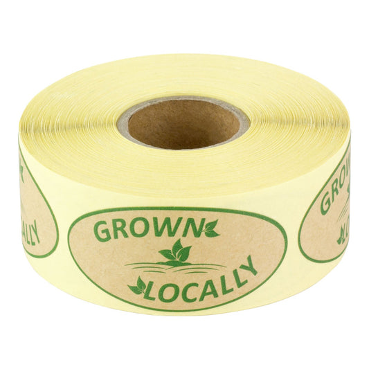 2 x 1 inch Locally Grown Label (Roll)
