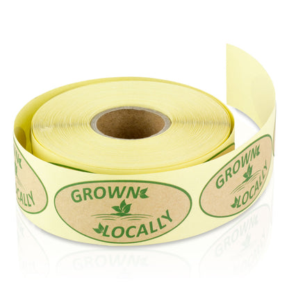 2 x 1 inch Locally Grown Label (Roll)