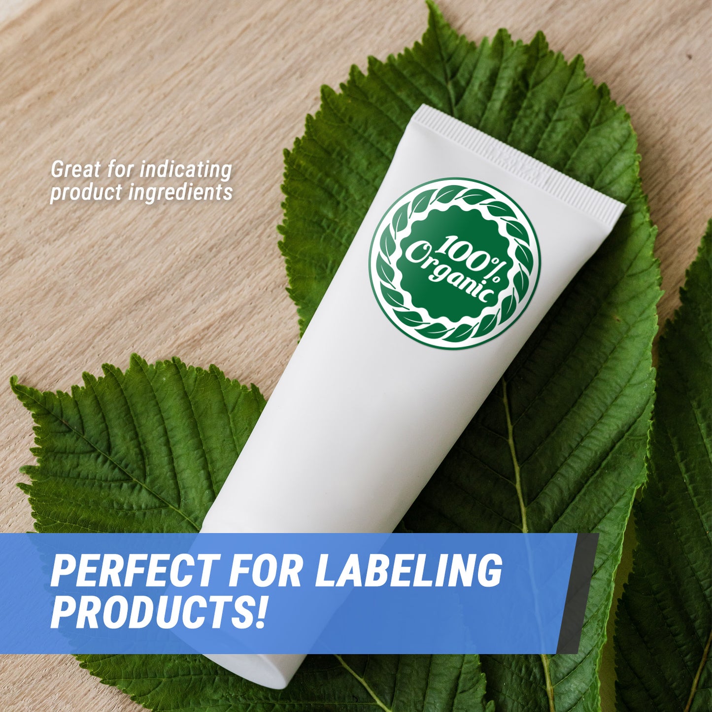 2 inch 100% Organic Food Label (Roll)