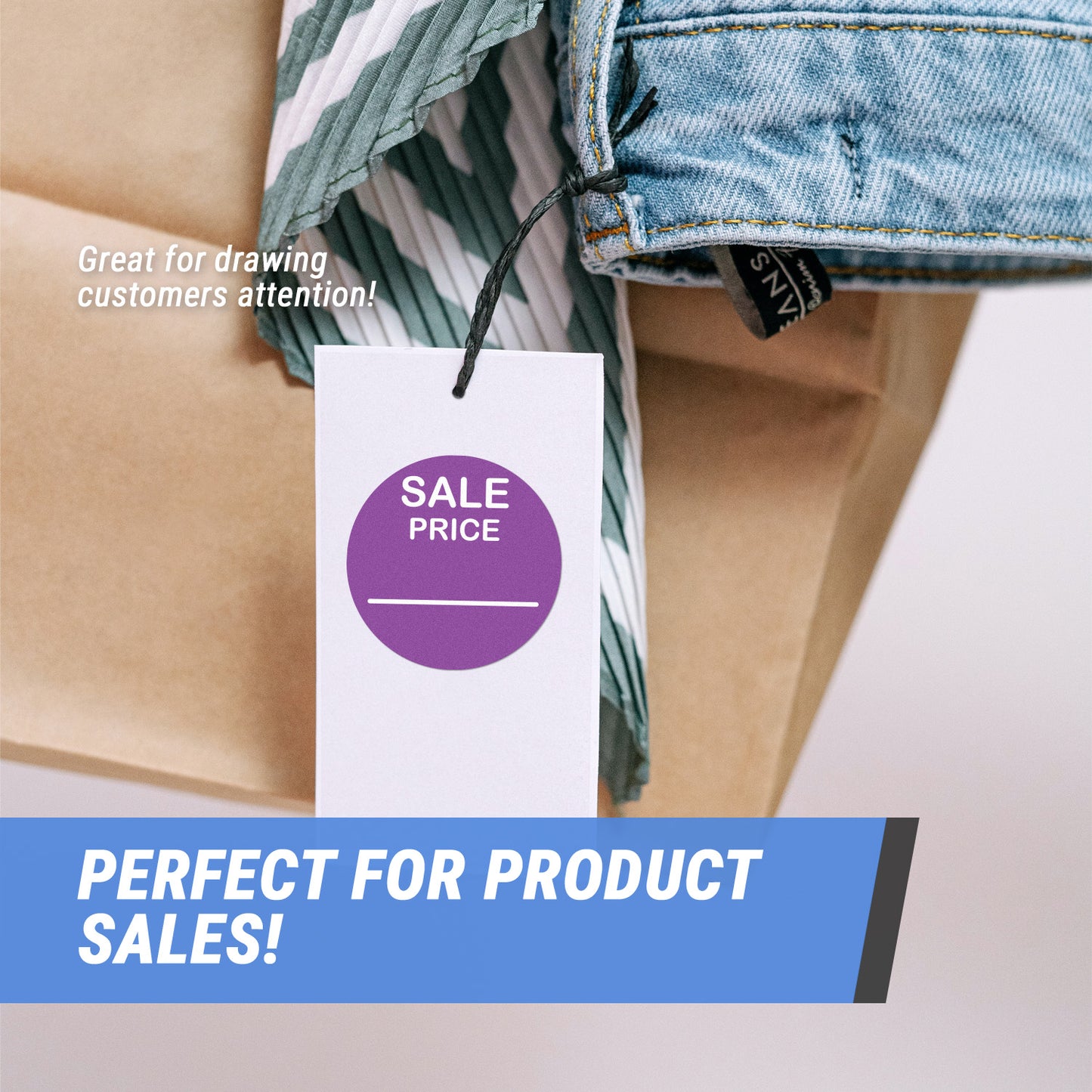 2in Sticker: Sale Price Retail Label Roll (Purple)