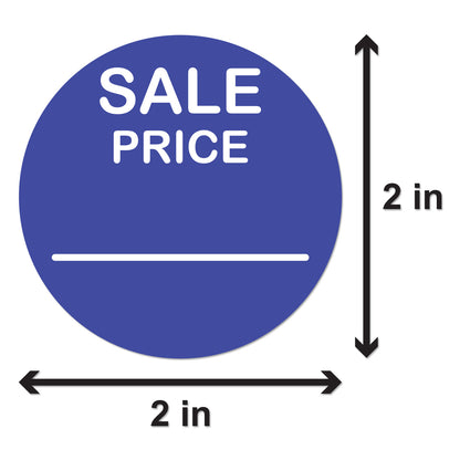2in Sticker: Sale Price Retail Label Roll (Blue)