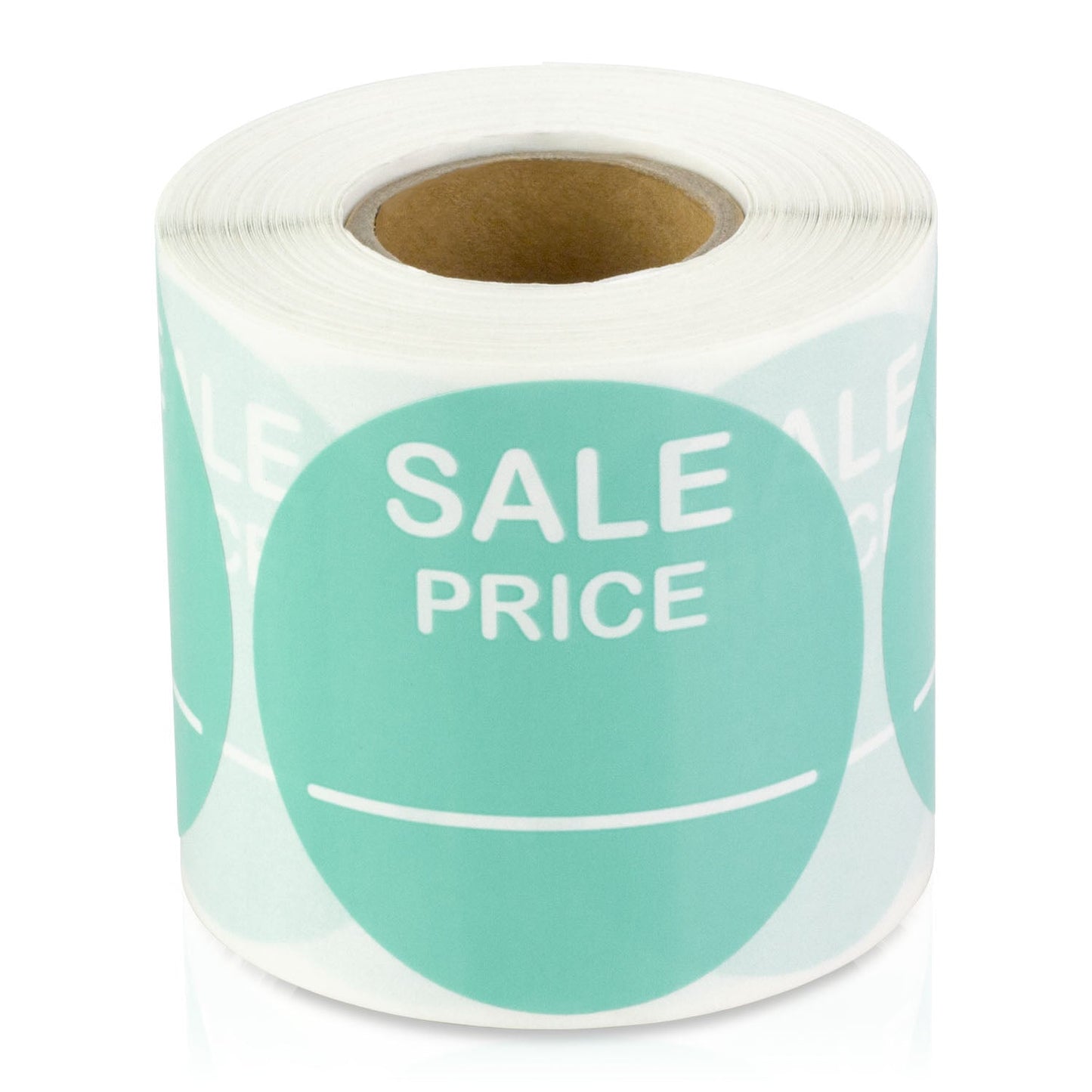 2in Sticker: Sale Price Retail Label Roll (Turquoise)