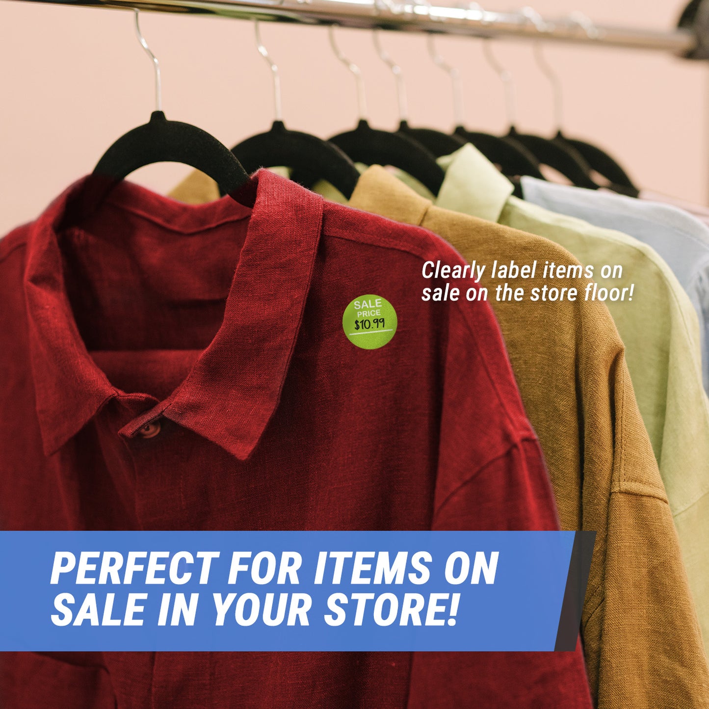 2in Sticker: Sale Price Retail Label Roll (Lime)