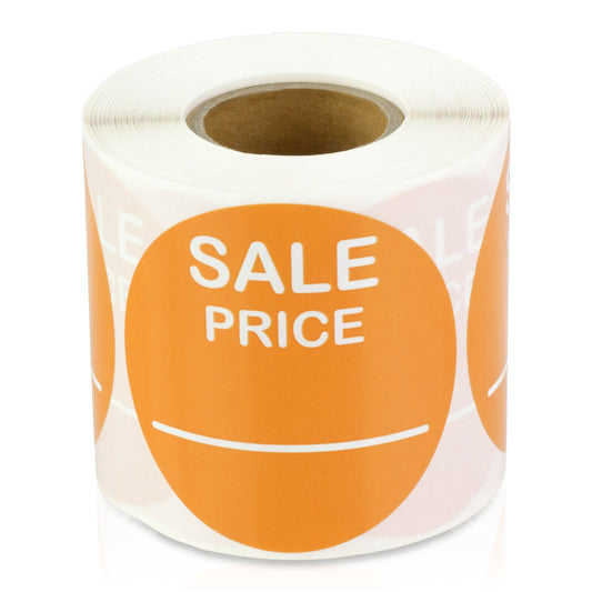 2in Sticker: Sale Price Retail Label Roll (Orange)