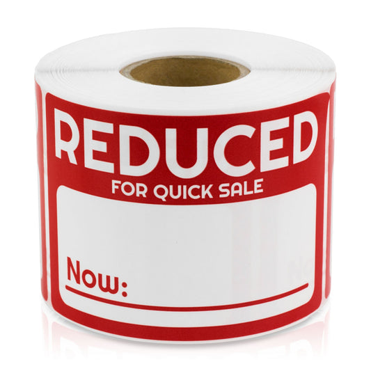 3 x 2in Sticker: Reduced for Quick Sale Retail Label Roll