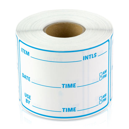 3 x 2 inch Use By Date Inventory Rotation Labels (Blue)