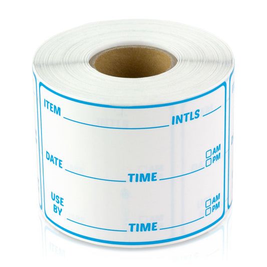 3 x 2 inch Use By Date Inventory Rotation Labels (Blue)