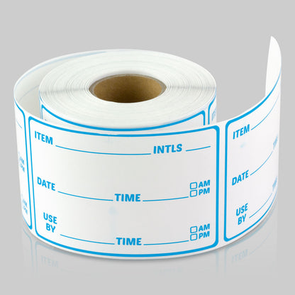 3 x 2 inch Use By Date Inventory Rotation Labels (Blue)