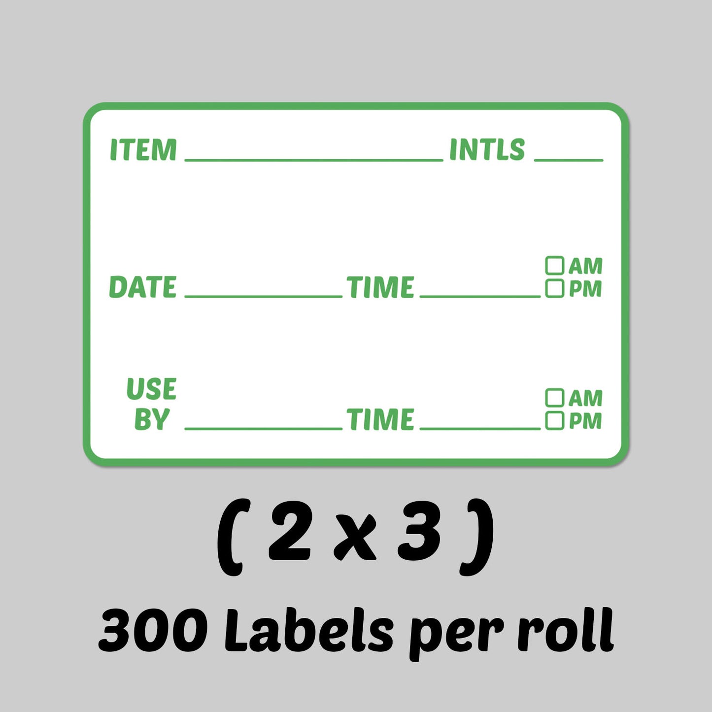 3 x 2 inch Use By Date Inventory Rotation Labels (Green)