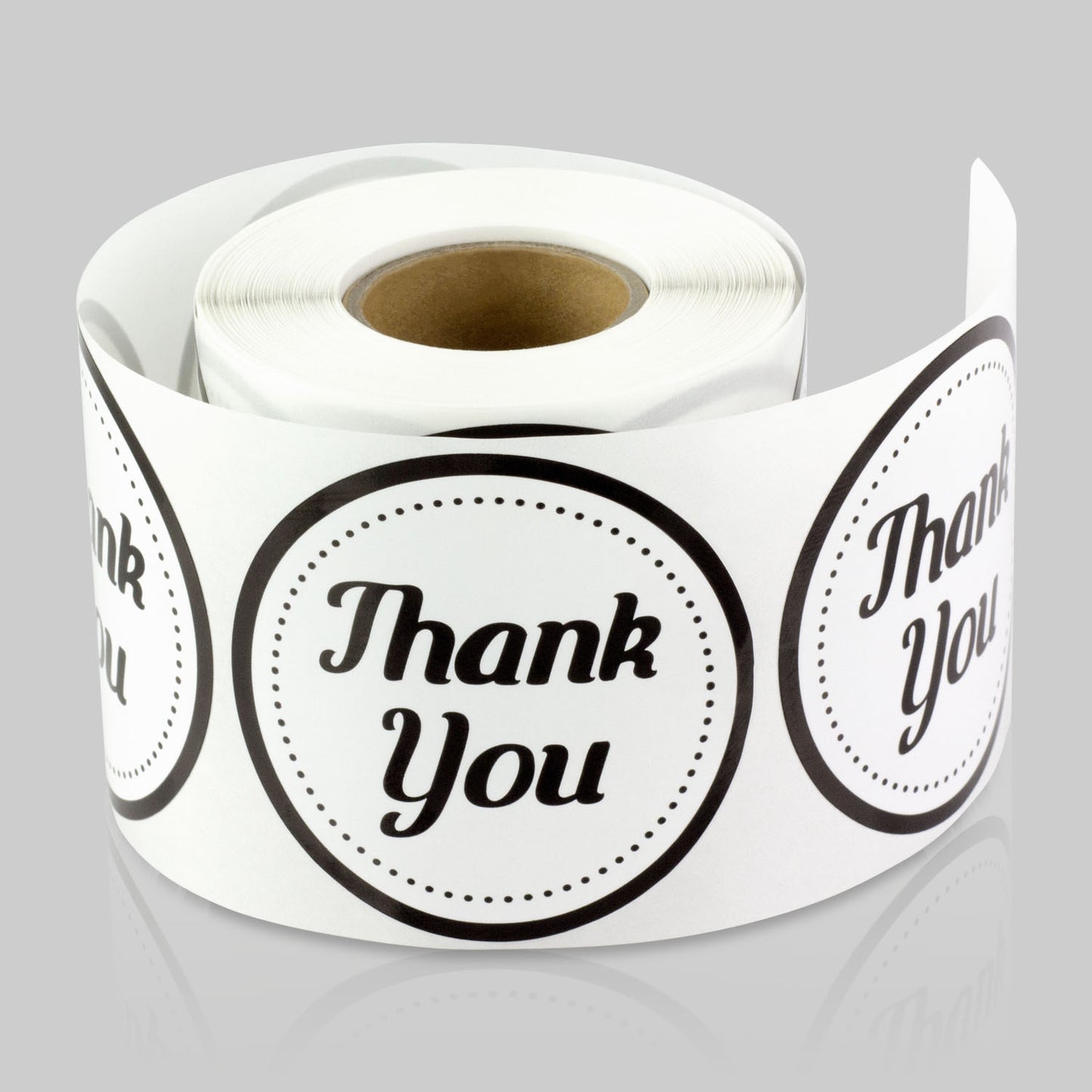2 inch Thank You Label Roll (Black & White)