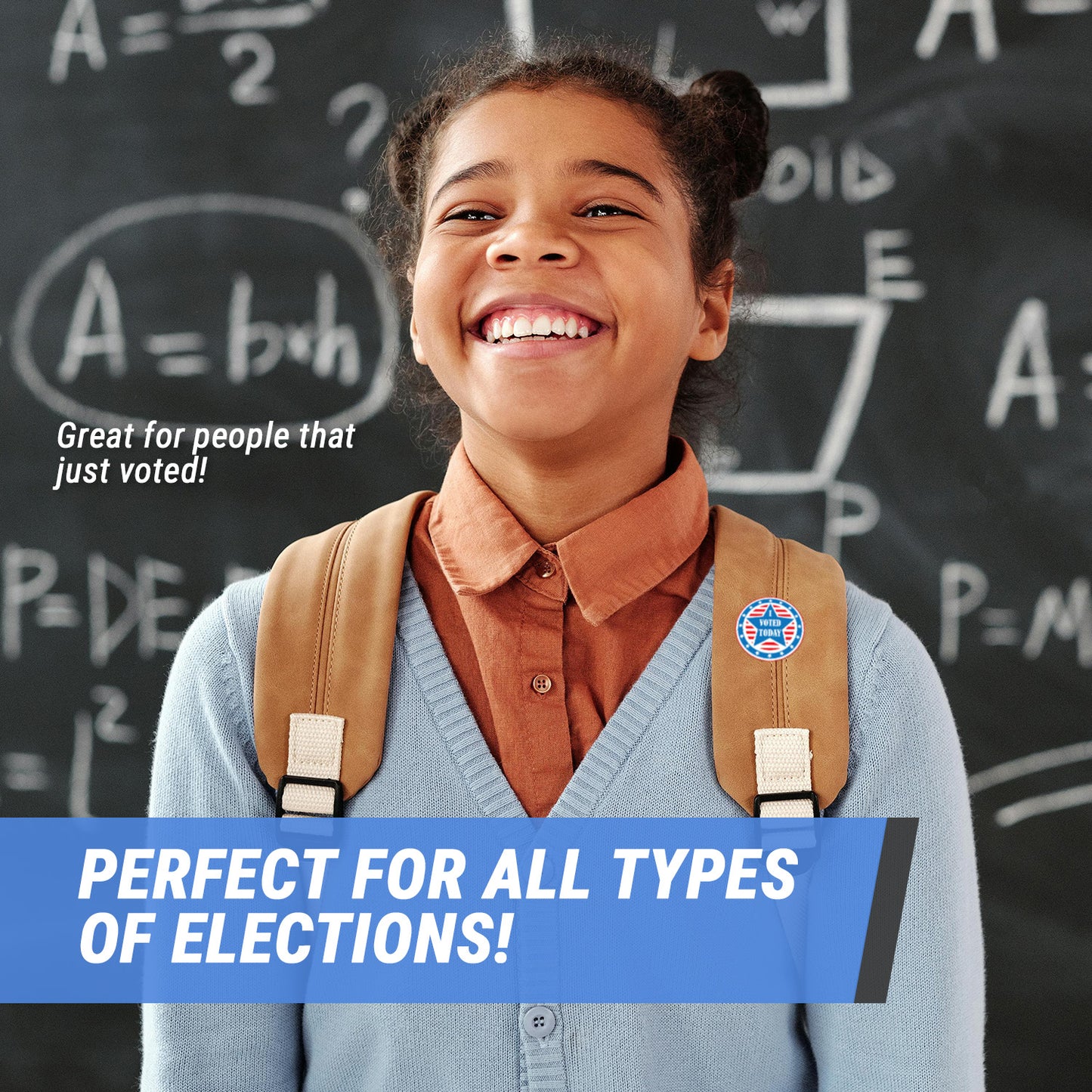 2in Sticker: I Voted Today Elections Label Roll