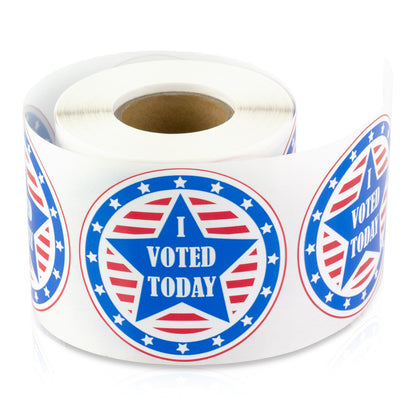 2in Sticker: I Voted Today Elections Label Roll