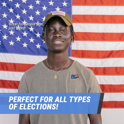 2 x 1in Sticker: I Voted Elections Label Roll (Rectangular)