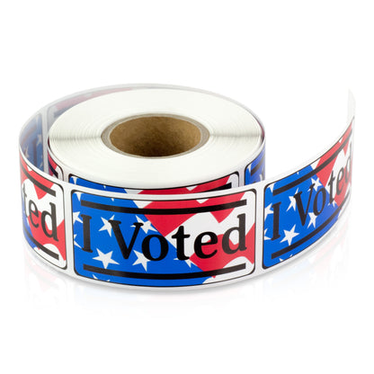 2 x 1in Sticker: I Voted Elections Label Roll (Rectangular)