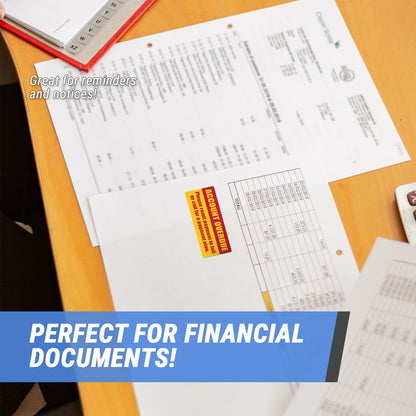 2 x 1in Sticker: Account Overdue Accounting Label Roll