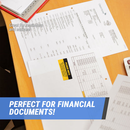 2 x 1in Sticker: Past Due Accounting Label Roll