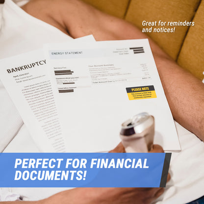 2 x 1in Sticker: Past Due Accounting Label Roll