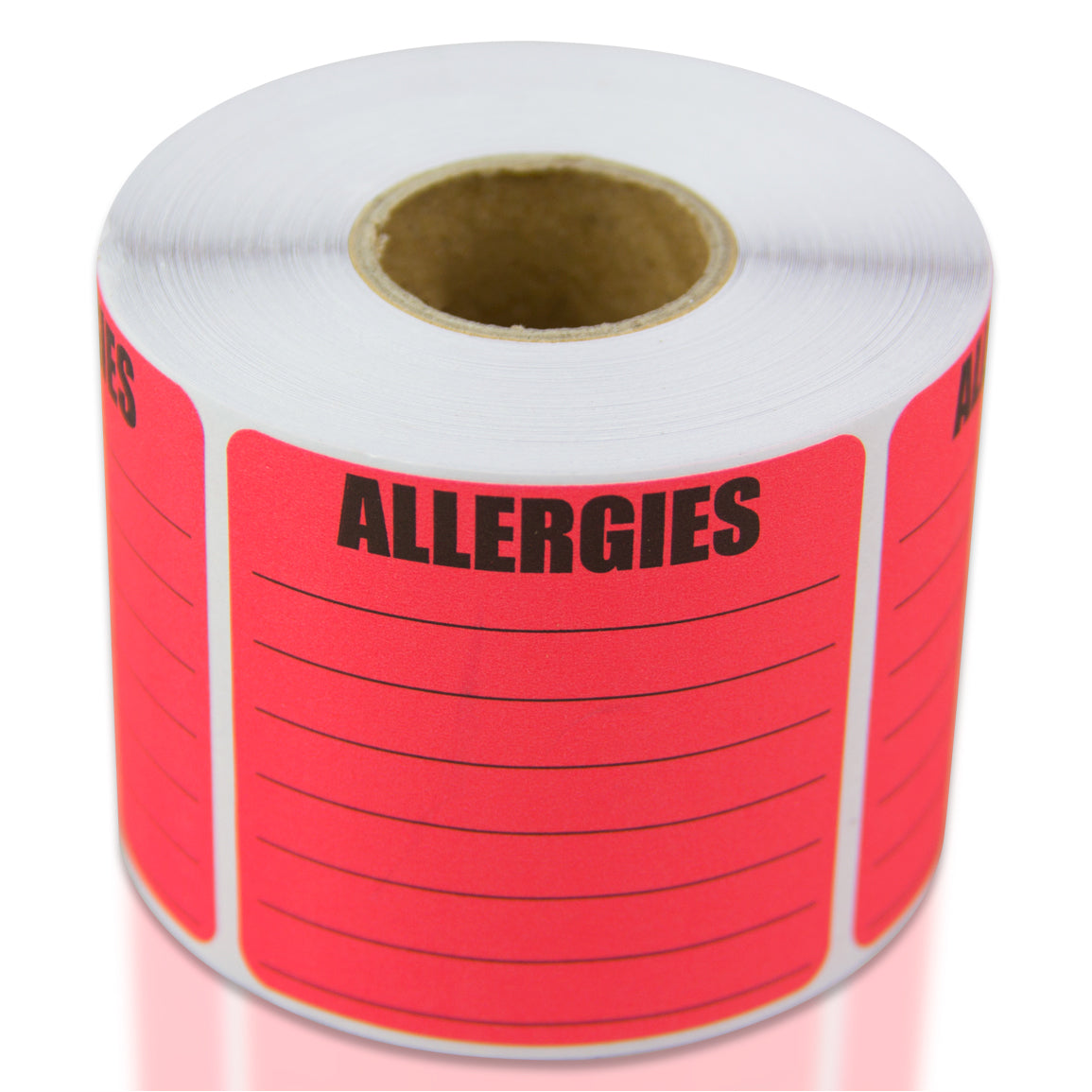 2 x 2in Sticker: Write-In Allergies Label Roll
