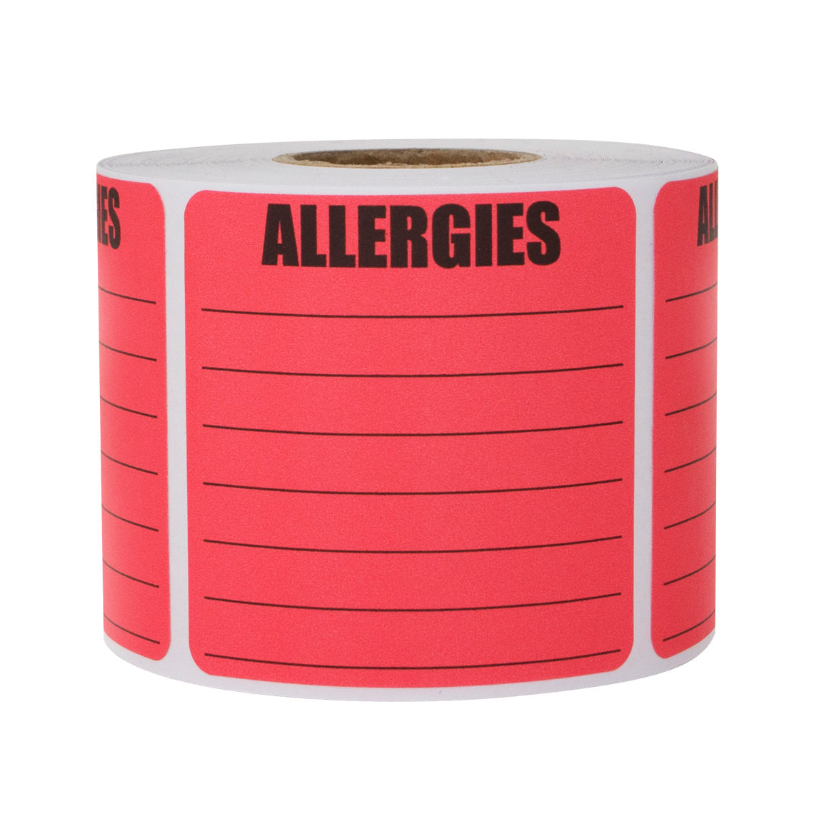 2 x 2in Sticker: Write-In Allergies Label Roll