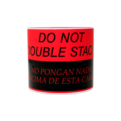 5 x 3in Sticker: Do Not Double Stack Label Roll (Bilingual)