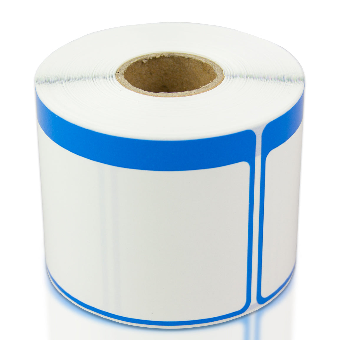 3.5 x 2.25in Blue Border Write-In Label (Roll)