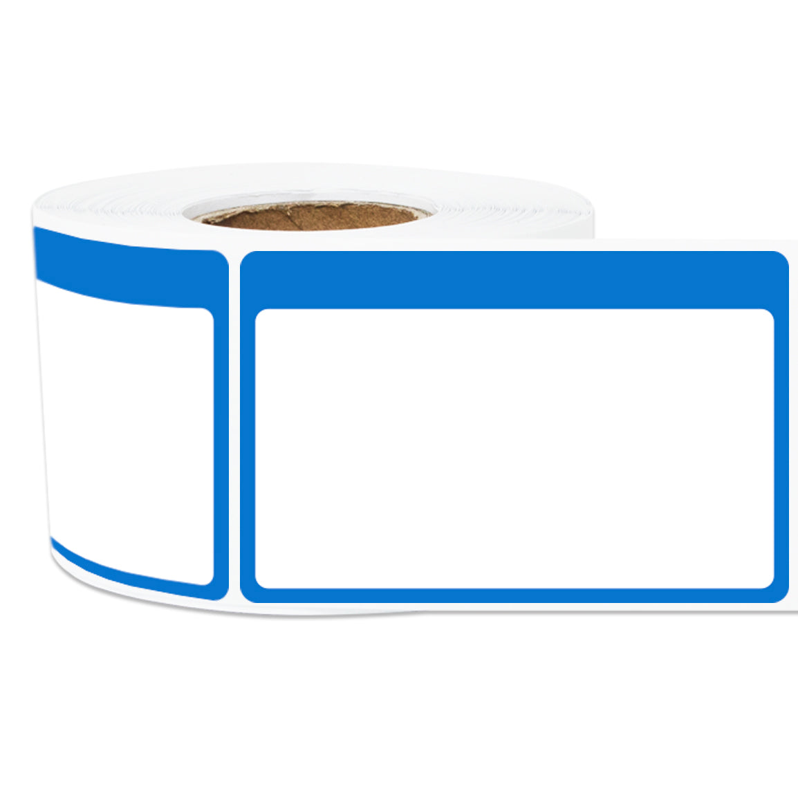 3.5 x 2.25in Blue Border Write-In Label (Roll)