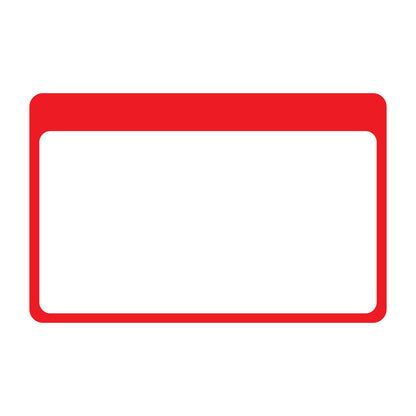 3.5 x 2.25in Red Border Write-In Label (Roll)