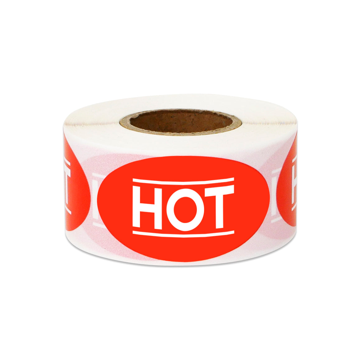 1.75 x 1 inch Hot Food Label Roll (Red)