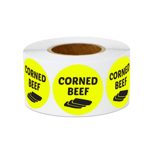 1in Sticker: Corned Beef Foor Label Roll