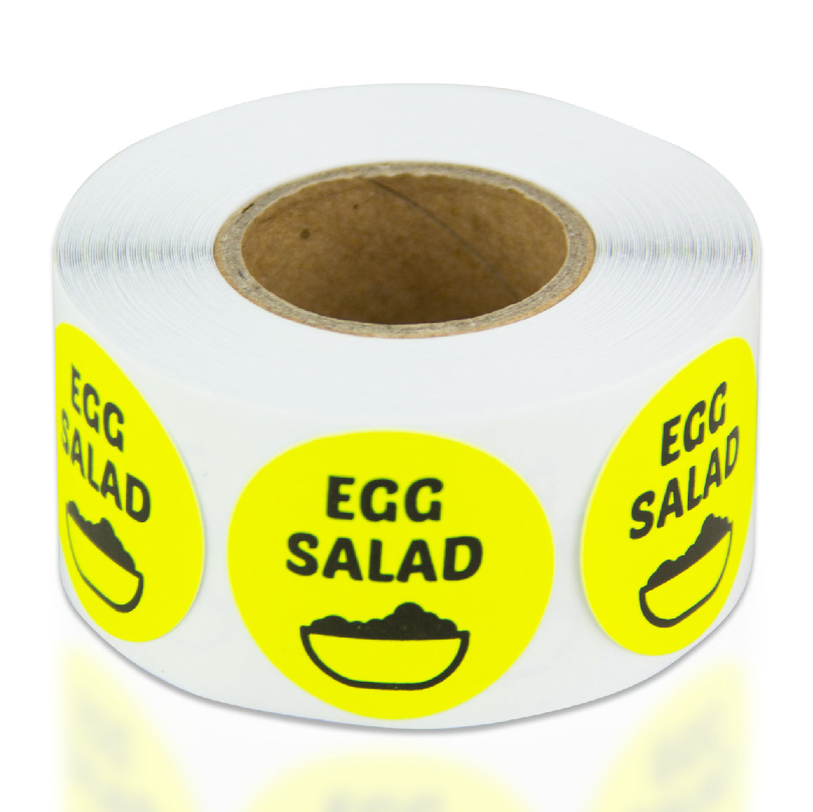 1in Sticker: Egg Salad Food Label Roll