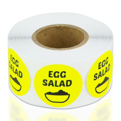 1in Sticker: Egg Salad Food Label Roll
