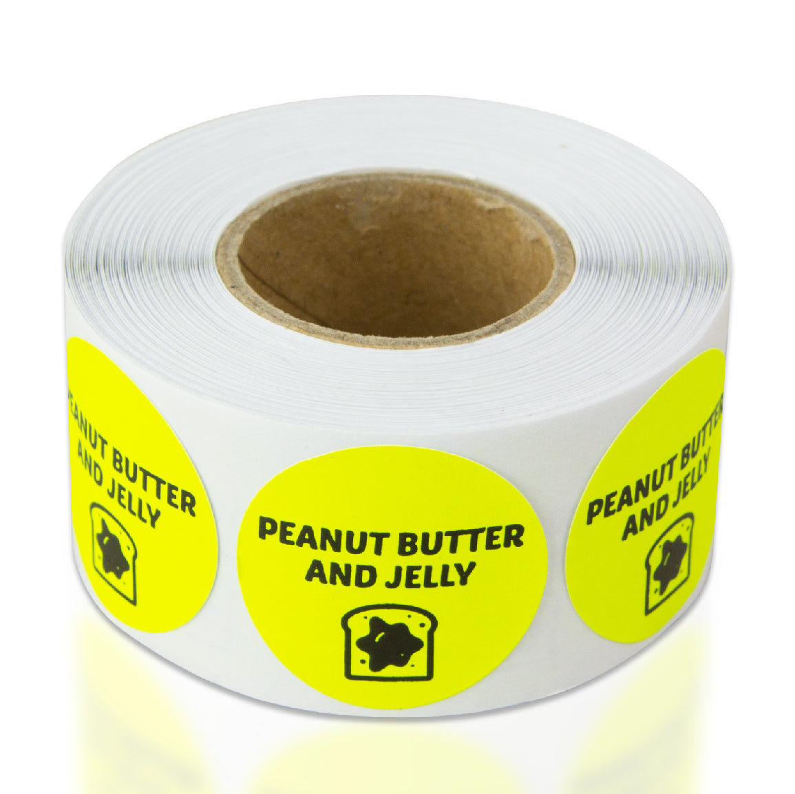 1in Sticker: Peanut Butter and Jelly Food Label Roll