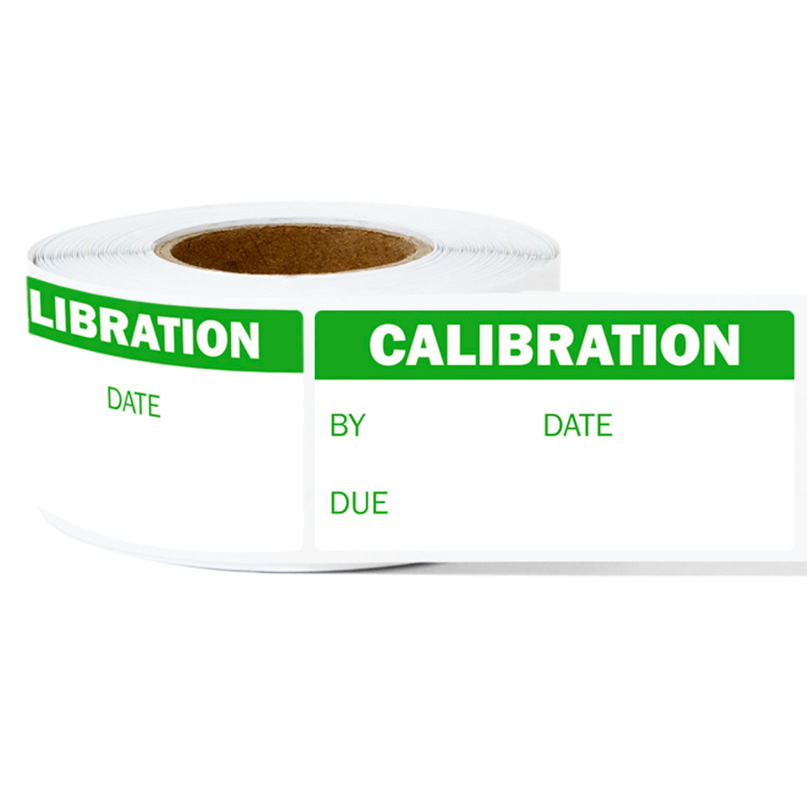2 x 1in Calibration With Due By Date Label (Roll)