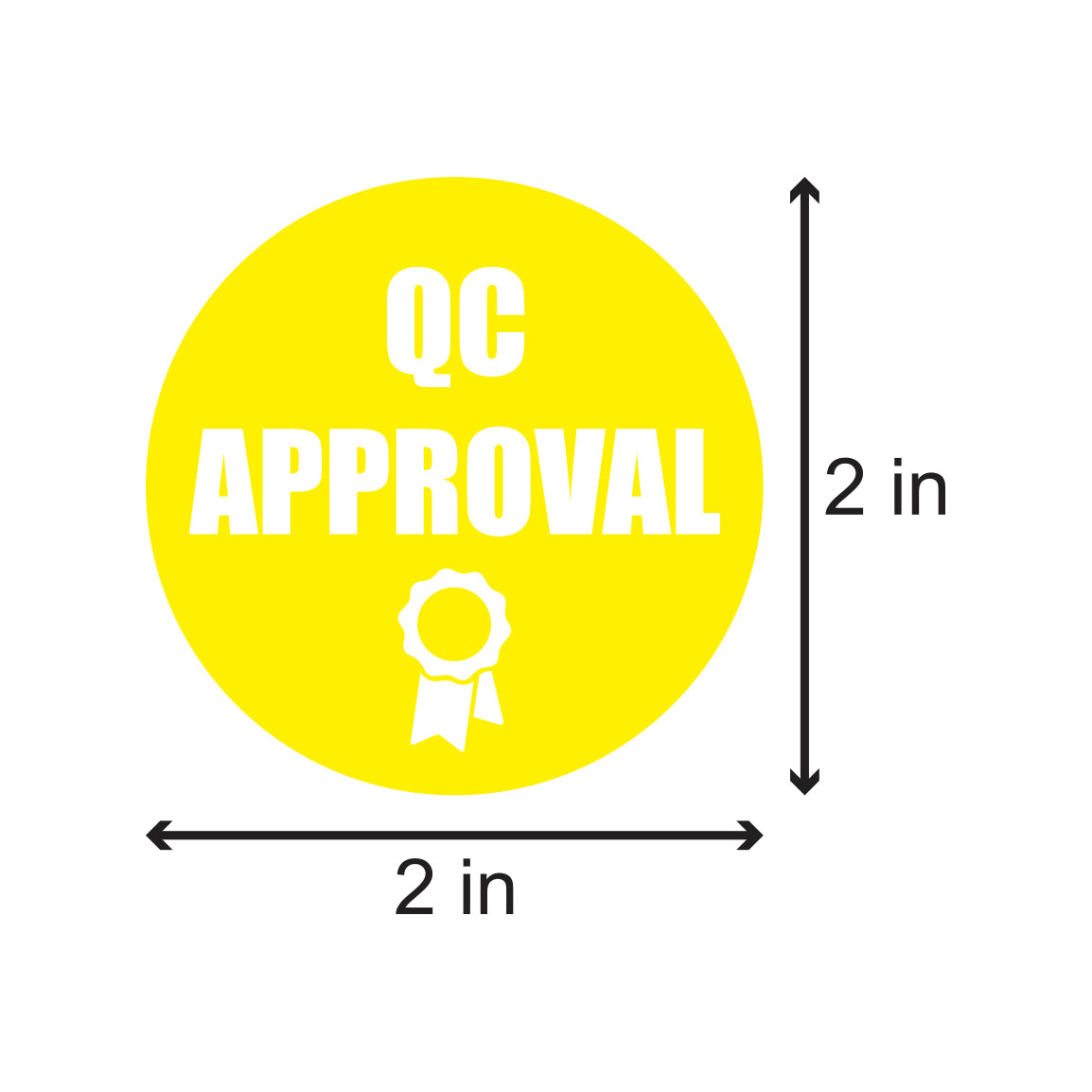 2in QC Approval Label (Roll)