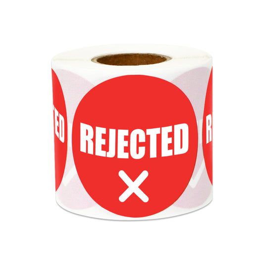 2in Sticker: Rejected QC Label Roll (Red)