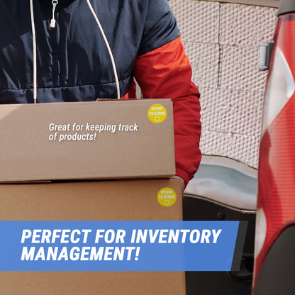 2in Sticker: Return to Stock Label Roll (Yellow)