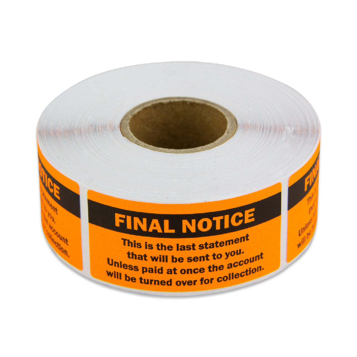 2 x 1 inch Final Notice Billing Labels (Roll)