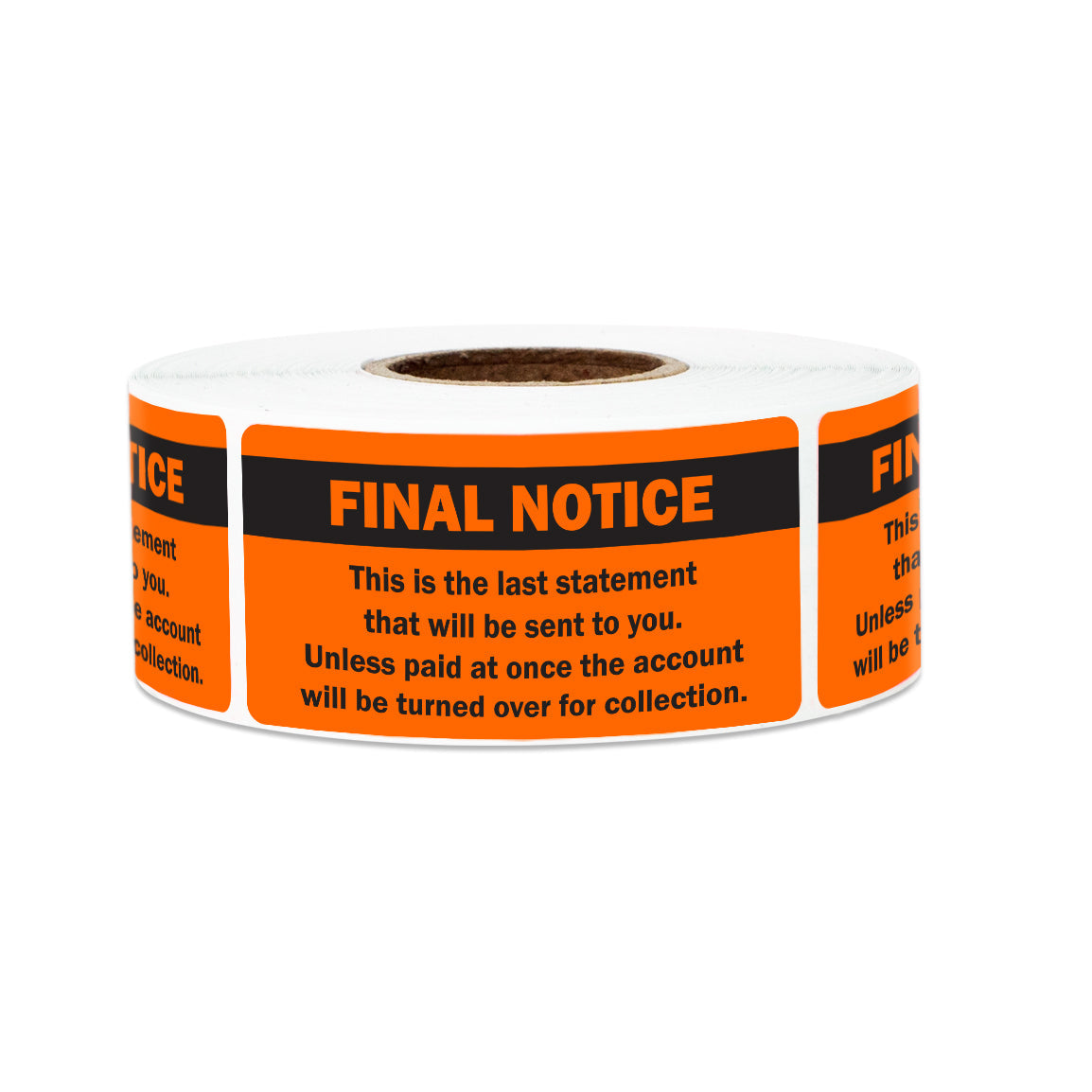 2 x 1 inch Final Notice Billing Labels (Roll)