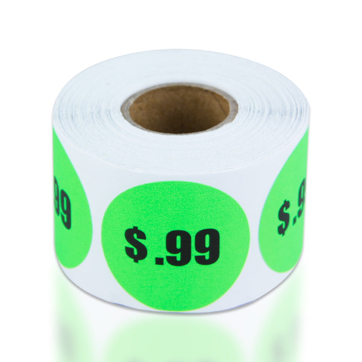 1.5in Sticker: 99 Cents Pricing Label Roll (Green)