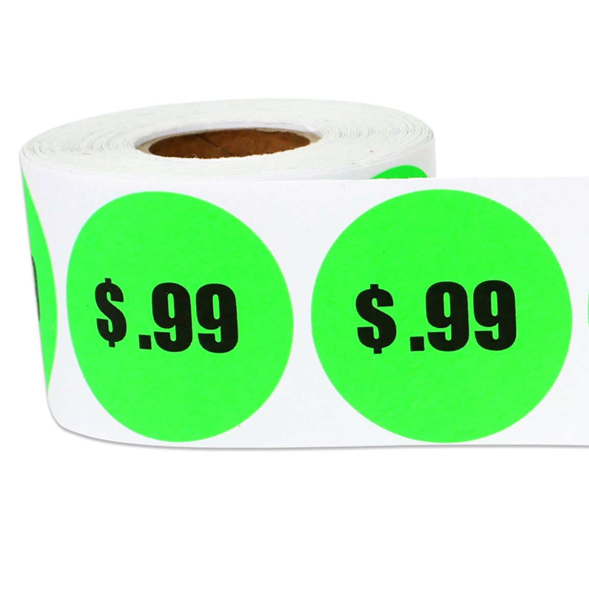 1.5in Sticker: 99 Cents Pricing Label Roll (Green)