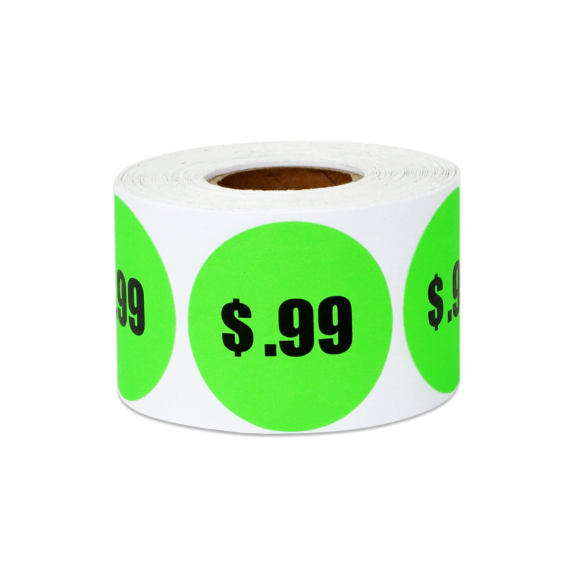 1.5in Sticker: 99 Cents Pricing Label Roll (Green)