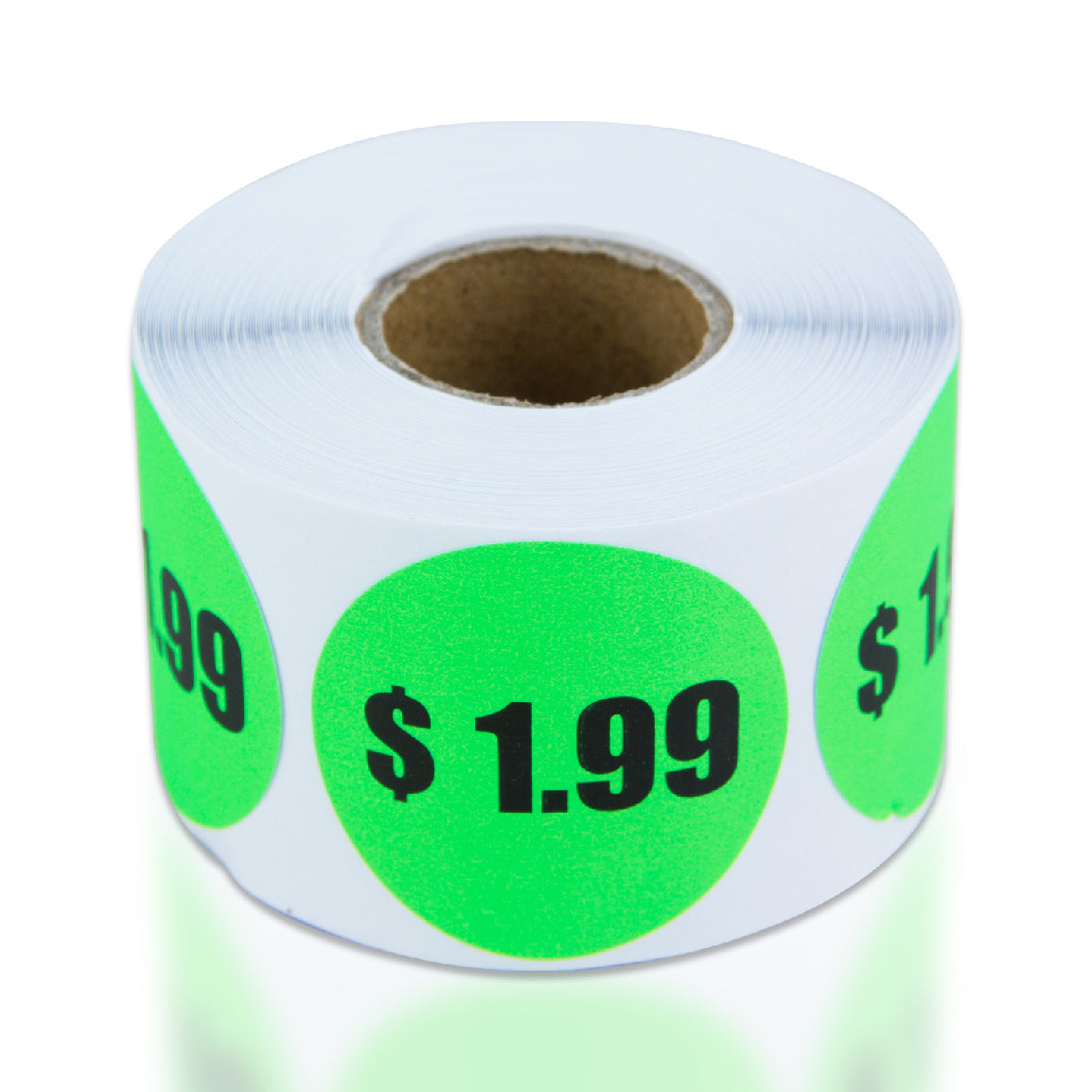 1.5in Sticker: $1.99 Pricing Label Roll (Green)