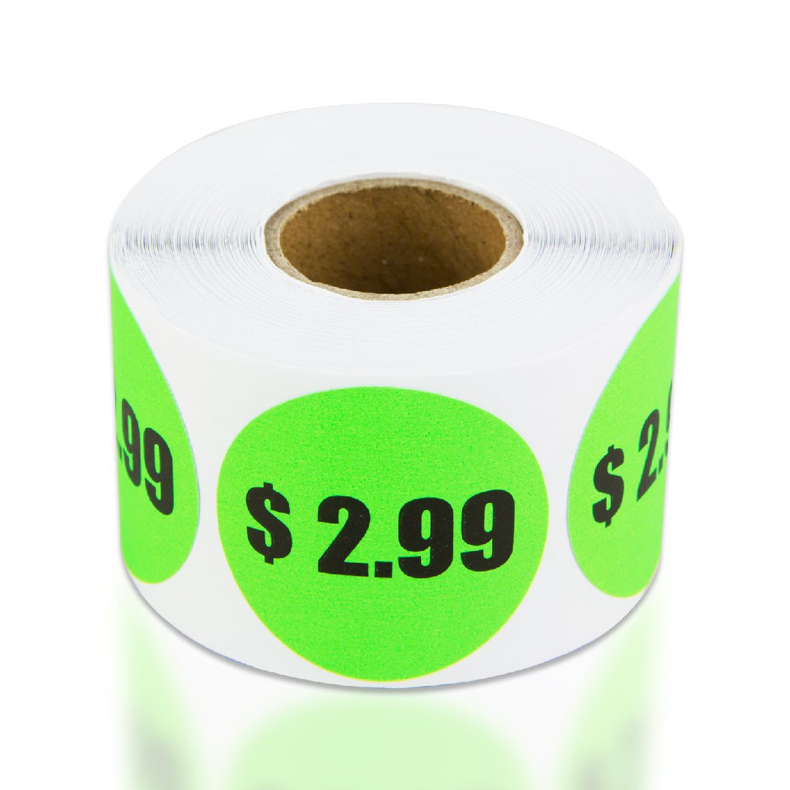 1.5in Sticker: $2.99 Pricing Label Roll (Green)
