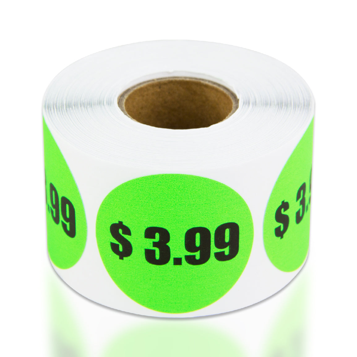 1.5in Sticker: $3.99 Pricing Label Roll (Green)