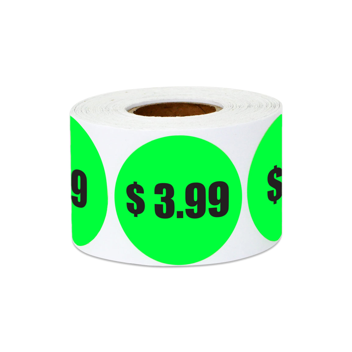1.5in Sticker: $3.99 Pricing Label Roll (Green)