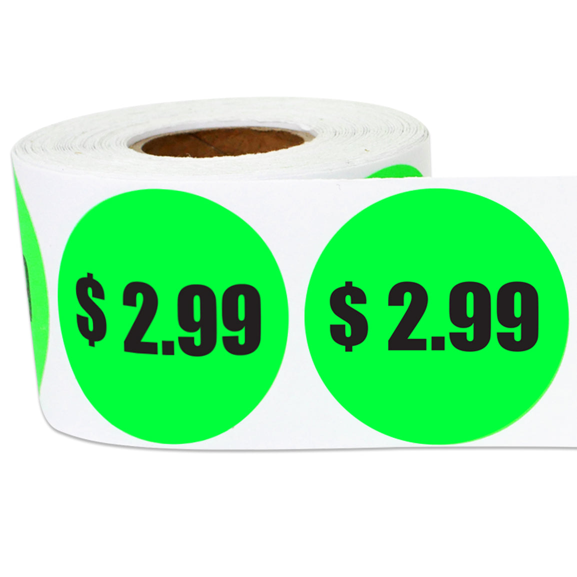 1.5in Sticker: $3.99 Pricing Label Roll (Green)