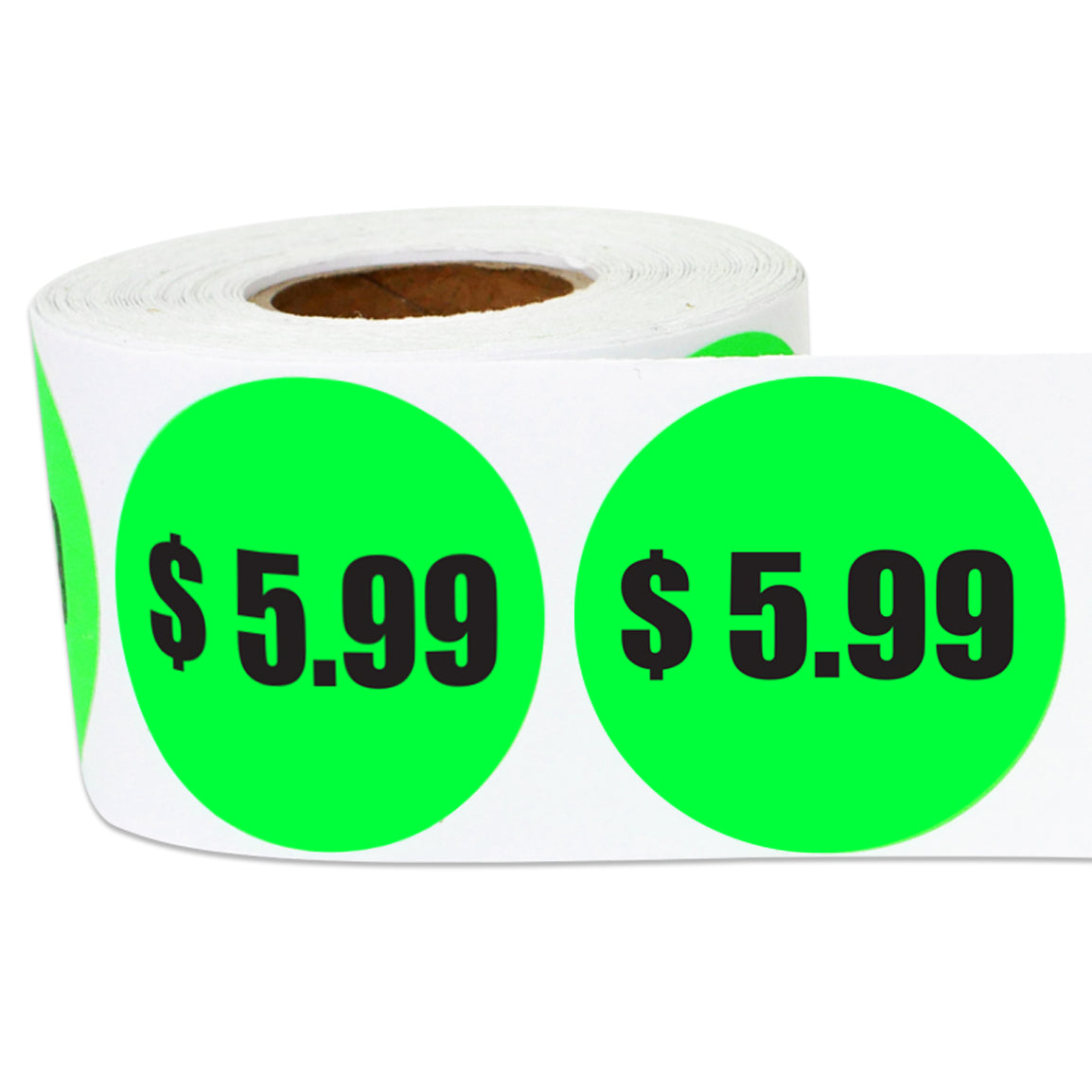 1.5in Sticker: $5.99 Pricing Label Roll (Green)